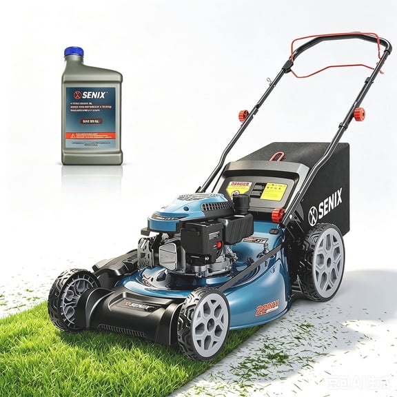SENIX 22" 170CC Gas Self Propelled Lawn Mower ,4 -in-1 , 72L/19 Gal Bag,6-Position Height Adjustment