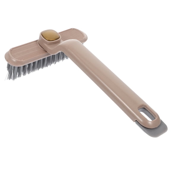 CRAFTHROU Cepillo De Limpieza Giratorio Marrón Para Ranuras Con Mango Ergonómico Para Hogar