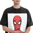 thumbnail image 3 of Spider-Man 230g Vintage Washed Drop Shoulder T-Shirt - Iron On, 3 of 7