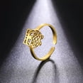 thumbnail image 5 of Cartoon Night Owl Rings Stainless Steel Animal Jewelry Open Finger Ring Gift, 5 of 9