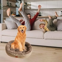 Nebwoak Pet Nest Bed for Dog Winter Warm Cats Kennel all Season Universal Oval Cats Mat Winter Thickened Small and Medium Sized Dog Kennel