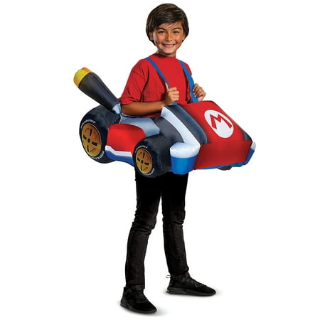 Nintendo's Super Mario Brothers Boys Deluxe Mario Kart Inflatable Halloween (Best Mario Kart Costumes)