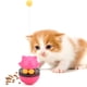 thumbnail image 3 of Alimentador de vaso divertido de plástico para mascotas, bola de comida con fugas, juguete interactivo educativo para gatos, perros, carmín, 3 of 12