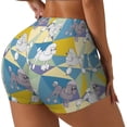 thumbnail image 2 of Sigee Cute Poodle Dog Print Women's High Waist Workout Shorts - Squat Proof, Tummy Control, Yoga and Gym Activewear-XX-Large, 2 of 9