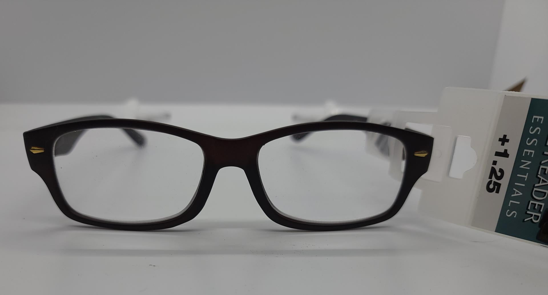 E-Z Reader HUGO BRN Reading Glasses 51/16-140 With Soft Case +3.25