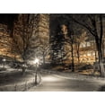 thumbnail image 2 of Frank, Assaf 14x12 White Modern Wood Framed Museum Art Print Titled - Evening view of Central Park in New York City, 2 of 4