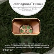 EZRead 15 Professional Outdoor Rain Gauge with Metal Stake & High-Visibility Float, Heavy-Duty, Weather-Resistant, Made in USA, Copper Finish