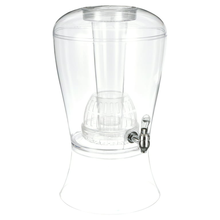 Creatively Designed Products 3 Gallon Clear Acrylic Beverage Dispenser with  Ice Core and Infuser 