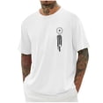 thumbnail image 1 of Tops para hombre, blusas y camisas de cuello redondo y manga corta para hombre, blusas casuales de cuello redondo con estampado de moda para hombre, blusas de cuello redondo y manga corta, camisas par, 1 of 5