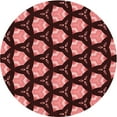 thumbnail image 1 of Ahgly Company Machine Washable Indoor Round Transitional Red Area Rugs, 6' Round, 1 of 7