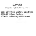 thumbnail image 2 of CMX Front Rear Ceramic Brake Pads Kit for Car Ford Explorer Sport Trac Mercury Mountaineer KCX-100001, 2 of 9