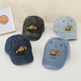 thumbnail image 4 of Baseball Caps with Cute Excavator Embroidery for Boys and Girls, 4 of 4
