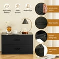 thumbnail image 4 of Giantex 2-Drawer Stackable Dresser, Lateral File Cabinet, Drawer Chest w/Anti-Topping Kits, Black, 4 of 6
