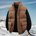 thumbnail image 2 of Men's Lightweight Quilted Sleeveless Vest Warm Winter Outerwear Coat For Cold Weather Casual Wear, 2 of 4