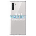 thumbnail image 1 of DistinctInk Clear Shockproof Hybrid Case for Samsung Galaxy Note 10 (6.3" Screen) - TPU Bumper Acrylic Back Tempered Glass Screen Protector - I'm on a Whiskey Diet Already Lost 5 Days, 1 of 1