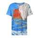 thumbnail image 4 of Blusa de camiseta de manga corta con estampado casual retro de moda para hombre Pompotops oipoqjl3589, 4 of 8