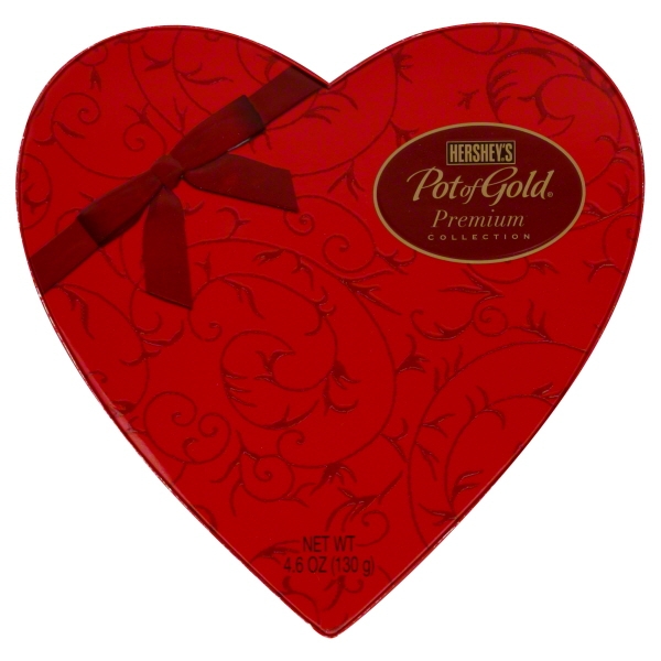 Hershey's Pot of Gold Premium Collection Heart Assorted Milk & Dark