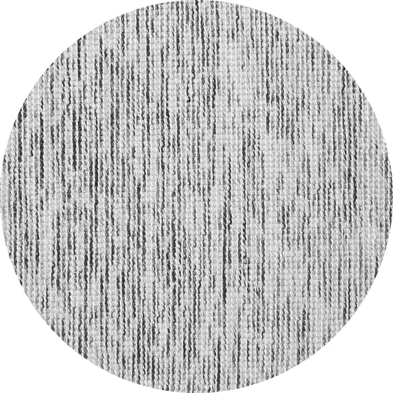 Ahgly Company Indoor Round Abstract Gray Contemporary Area Rugs, 7' Round