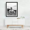 thumbnail image 2 of Wild Horse Girl - Photography Black and White Horse Surrealism Nature Landscape Rural Art Deco Black Framed Wall Art Print 16 x 20 inches, 2 of 3