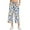 Blue, variant on Capris for Women With Pockets Wide Leg Loose Fit Printed Trousers Casual High Waisted Summer Lounge Palazzo Pants Zebra 2XL