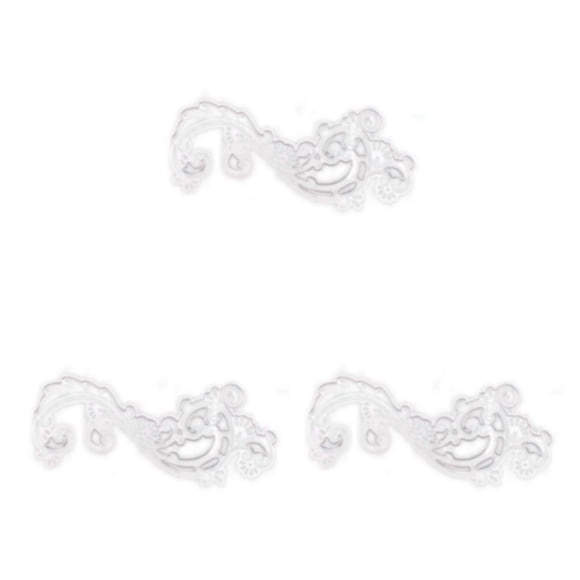 maskred Metal Template Molds Precise Dies For DIY Craft Projects Silver silver 3Set