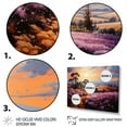 thumbnail image 3 of Designart "Countryside Lavender Landscape Collage IV" Landscapes Floater Framed Canvas Print, 3 of 7