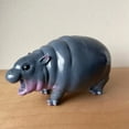 thumbnail image 3 of Estatuilla de resina SHZONS Hippo Puerco hinchable Estatua de hipopótamo pigmeo, 3 of 8