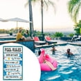 thumbnail image 4 of PENGXIANG Decorative Swimming Pool Rules Signs  Indoor/Outdoor Aluminum Metals Signs, 4 of 6