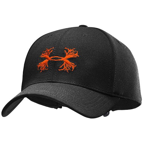 black and orange under armour hat
