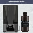 thumbnail image 5 of ELEGOO Water Washable 3D Printer Resin LCD UV-Curing Resin 405nm Standard Photopolymer Resin for LCD 3D Printing 1000Gram Ceramic Grey, 5 of 6