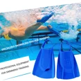 thumbnail image 2 of Professional Silicone Fins Swimming Diving Training Frog Shoes Snorkeling Equipment Adult Short Fins Free Diving Fins Swim Shoes (Black,XS 36-37), 2 of 7
