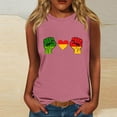 thumbnail image 2 of Women Casual Plus Size Tank Tee Graphics ShirtT-Shirt Round Neck Sleeveless Loose T Shirts, 2 of 4