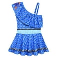thumbnail image 2 of Girls Princess One Piece Ruffle Swimsuit Kids Bikini Set Swimwear Dress, 2 of 6