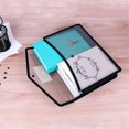thumbnail image 2 of 6Pcs A4 Capacity Plastic Bag Stationery Storage Pouch File Organizer Document Bag File Folders Envelope Folder, 2 of 5
