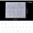 thumbnail image 2 of 2 Sheets 10.03"x7.48" Cursive Alphabet Letters from A-Z Hotfix Transfer Rhinestone Iron on Patches for Clothing DIY Projects Shoes Garments and Bags DecorationCrystal, 2 of 6