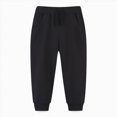 thumbnail image 4 of TOWED22 Toddler Boys Girls Sweatpants Toddler Boys Kids Joggers Pants with Pocket Drawstring Athletic Clothes,Black,3-4 Y, 4 of 4