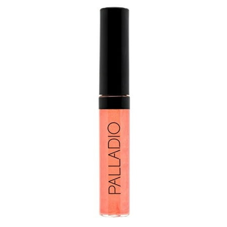 Palladio Lip Gloss, Pink Souffle, Non-Sticky Lip Gloss, Contains Vitamin E and Aloe, Offers Intense Color and Moisturization, Minimizes Lip Wrinkles, Softens Lips with Beautiful Shiny