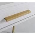 thumbnail image 3 of Mainstays Wood & Metal Accents Writing Desk with Drawer and Door for Teen/Adult, White, 3 of 7