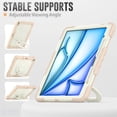 thumbnail image 2 of Dteck for iPad Air 13 Inch Case M2(2024) Heavy Duty Case, Shockproof Drop Protection with Screen Protector & Pencil Holder & Rotating Stand & Handle Rugged Protective Cover, Rosegold, 2 of 7