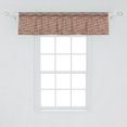 thumbnail image 2 of Ambesonne Abstract Window Valance, Artwork of Contemporary Illustration Form Surreal Shapes Bars, Curtain Valance for Kitchen Bedroom Decor with Rod Pocket, 54" X 12", Burnt Sienna Multicolor, 2 of 2