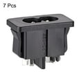 thumbnail image 3 of Unique Bargains C8 Panel Mount Plug Adapter AC 250V 2.5A 2 Pins IEC Inlet Module Straight 7pcs, 3 of 3