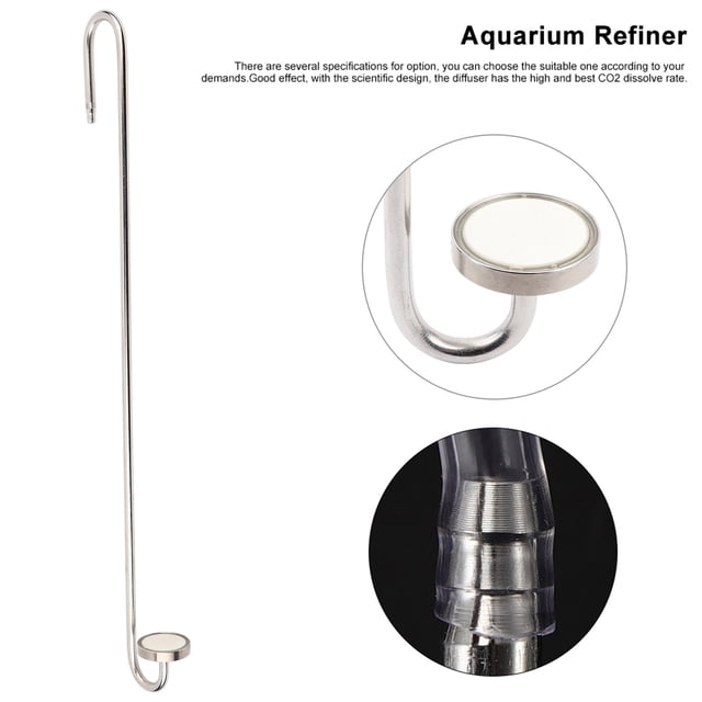 Diffuseur d'Aquarium en Forme de U en Acier Inoxydable, Raffineur d'Aquarium, Lumineux Robuste pour les Poissons d'Aquarium 7cm, 25cm, 30cm, 35cm, 40cm