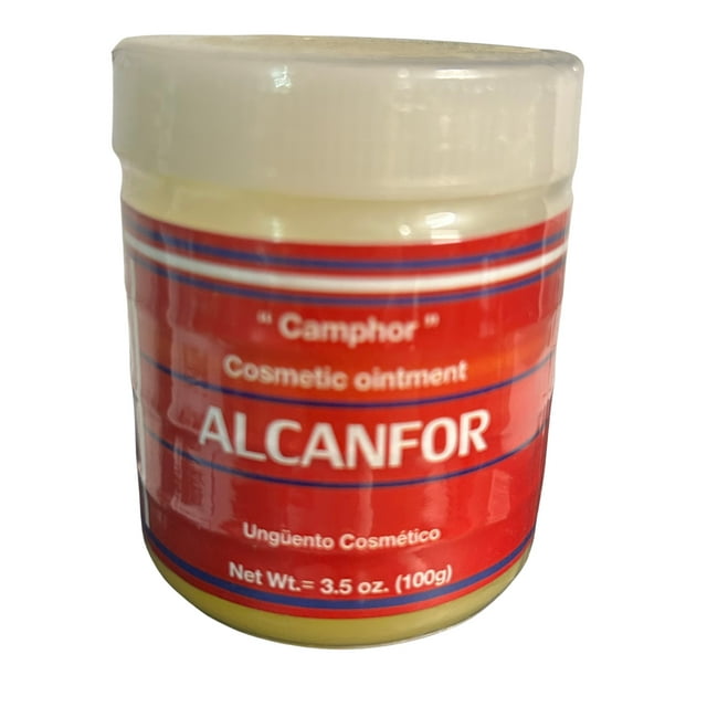 Plantimex Camphor Cosmetic Ointment - Alcanfor Unguento Cosmetico -Net Wt. 3.5 oz- (100g)