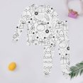 thumbnail image 2 of Bainana Unisex Kids Christmas Diy Pajamas Cartoon Print Long Sleeve T-Shirt Pants Sleepwear Boys And Girls Stylish Fit Outfit Set, Size 2-3 Years, 2 of 3