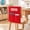 Red, variant on 18.9 x 16.54 Inch Chair Pockets for Classroom Pockets Organizer, Desk Hanging Storage Organizer, for Classroom Multi-Pocket Student Desk Caddy with Name Pocket