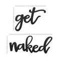 thumbnail image 4 of Stratton Home Decor Farmhouse Black Get Naked Wood Wall Decor Words, Set of 2, 4 of 4