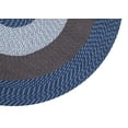 thumbnail image 5 of Better Trends 72" Round Braided Rug 100% Polypropylene Durable and Stain Resistant Reversible Indoor Area Utility Rug, Country Stripe Collection - Chambray Stripe, 5 of 5