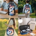 thumbnail image 3 of Bulopur Boys 17 Inch Backpack 4 in 1 Fire Lightning Soccer Ball Print School Bag with Lunch Bag, Water Bottle Sleeve and Pencil Case for Kids Aged 4-8, 3 of 8