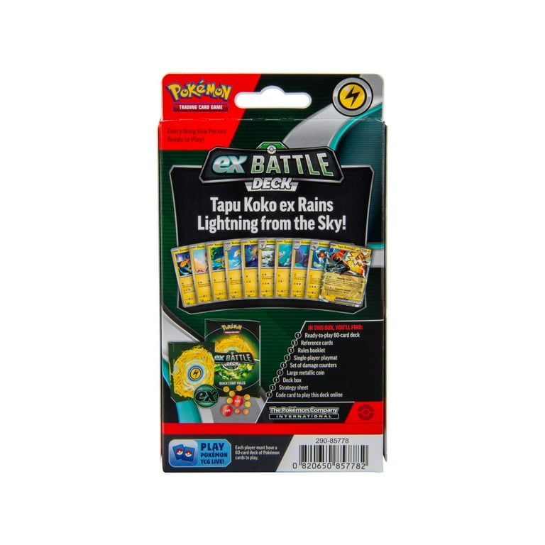 Pokemon Trading Card Games Tapu Koko Ex Battle Deck - Walmart.com