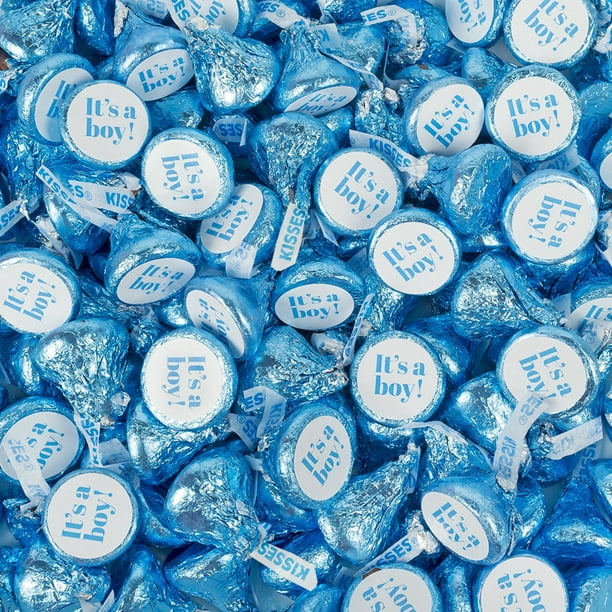 It's A Boy Blue Hershey's Kisses Candy